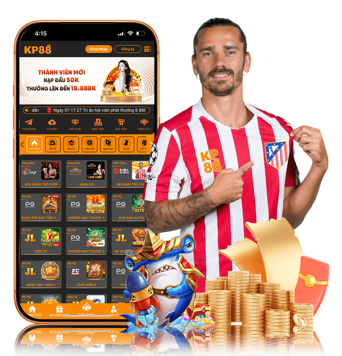 Tải APP KP88 về điện thoại di động để trải nghiệm cá cược đỉnh cao